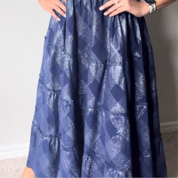 Sold ‼️HILL HOUSE HOME Nesli Nap Navy Glitter Check - Picture 6 of 6